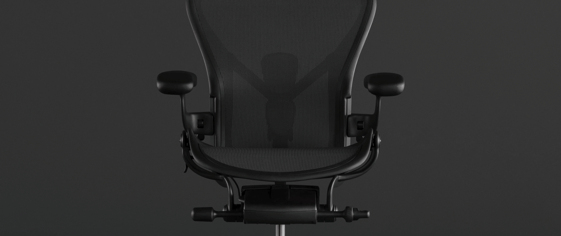 An animation highlighting the new cooling foam in the Embody Gaming Chair’s seat, overlaid on a photo of the chair on a black background.